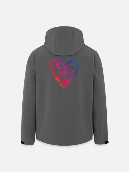 joyeux t-shirt Saint-Valentin Saint-Valentin - Veste softshell homme en polyester recyclé Stanley/Stella - noir