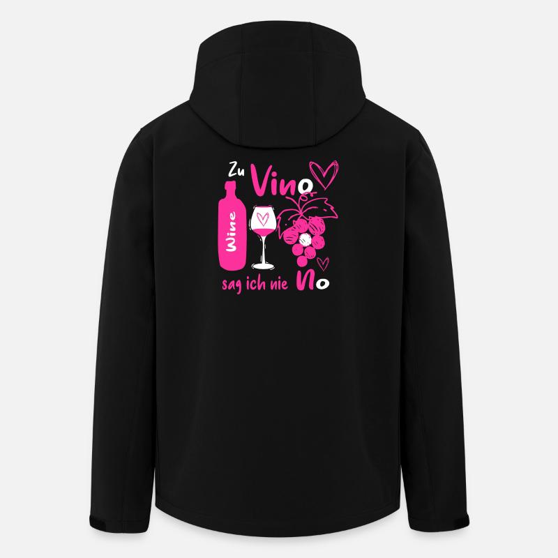 Wein Liebhaber - Recycelte Männer Softshell-Jacke von Stanley/Stella - Schwarz