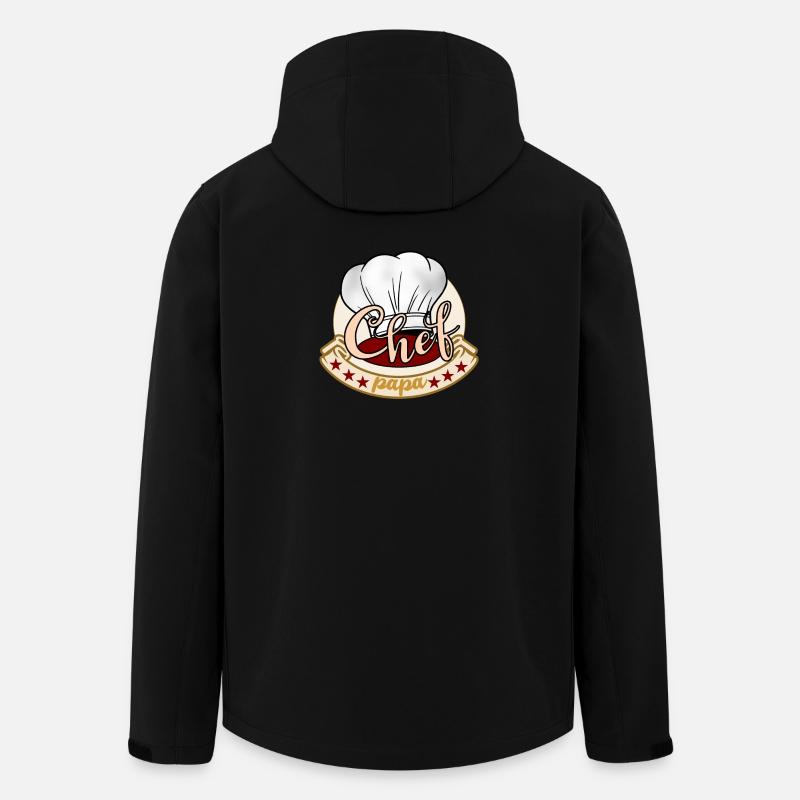 Chefkoch Papa - Recycelte Männer Softshell-Jacke von Stanley/Stella - Schwarz