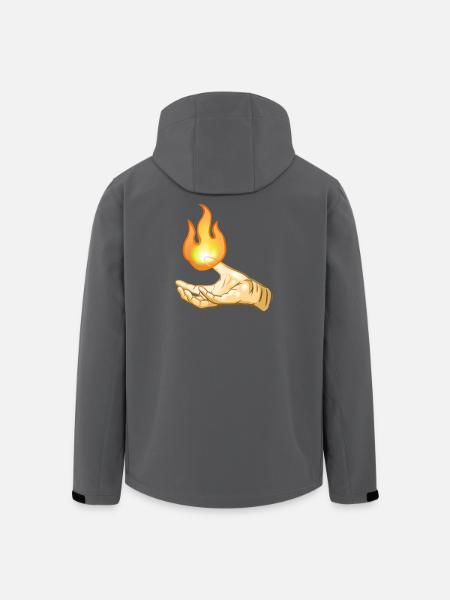 Flame - Men’s Recycled Softshell Jacket by Stanley/Stella - black