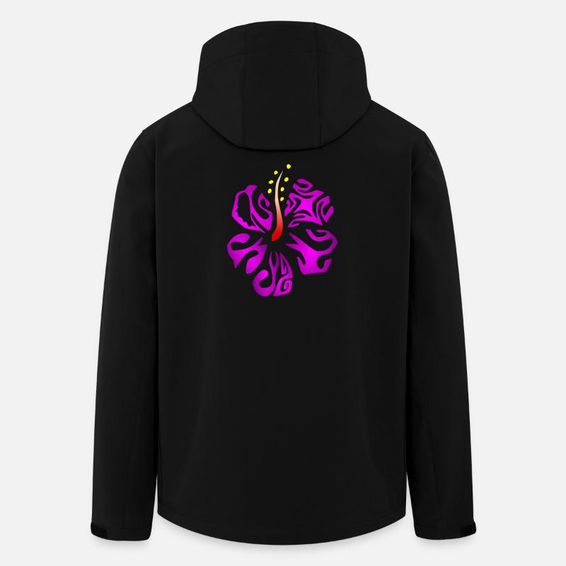 KIANA (lila) - Recycelte Männer Softshell-Jacke von Stanley/Stella - Schwarz