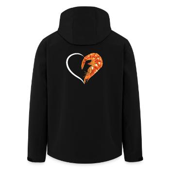 Crevette Coeur Étreinte - Veste softshell homme en polyester recyclé Stanley/Stella - noir - Dos - AI Model Male 185 light (185cm)