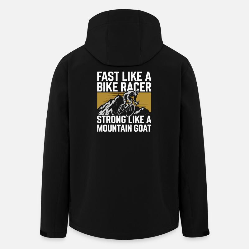 Fast Like a Bike Racer - Men’s Recycled Softshell Jacket by Stanley/Stella - black