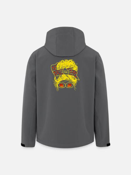 messy hair in autumn - Men’s Recycled Softshell Jacket by Stanley/Stella - black