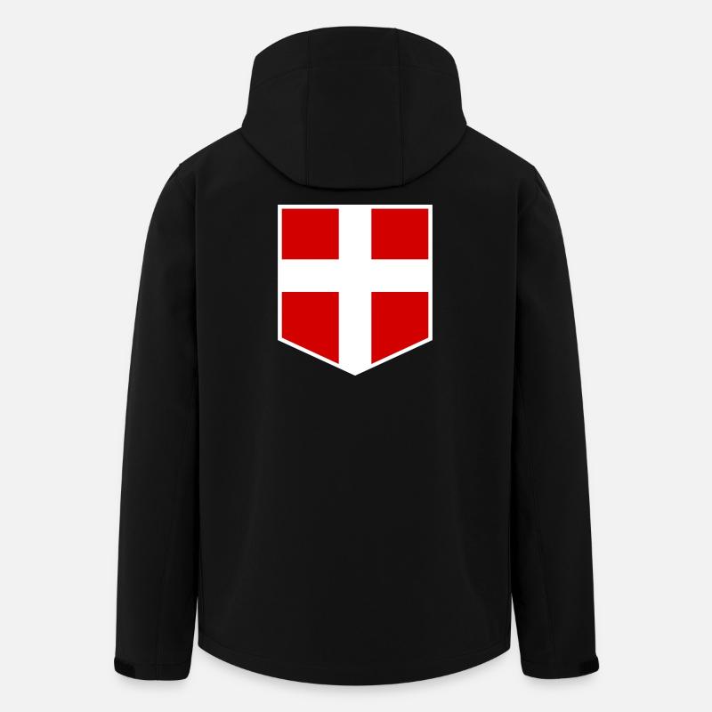 Dänemark - Recycelte Männer Softshell-Jacke von Stanley/Stella - Schwarz