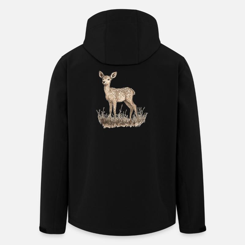 Reh - Recycelte Männer Softshell-Jacke von Stanley/Stella - Schwarz