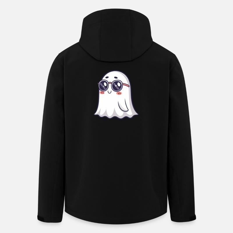 Retro Phantom Runde Brille - Recycelte Männer Softshell-Jacke von Stanley/Stella - Schwarz