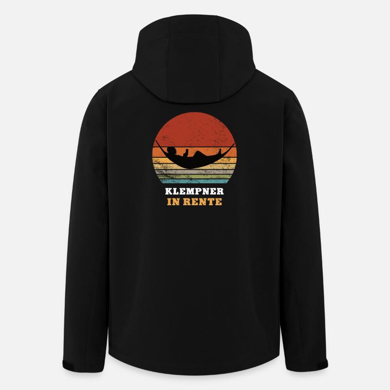 Plombier Pension Retraite Retraité Retraité - Veste softshell homme en polyester recyclé Stanley/Stella - noir