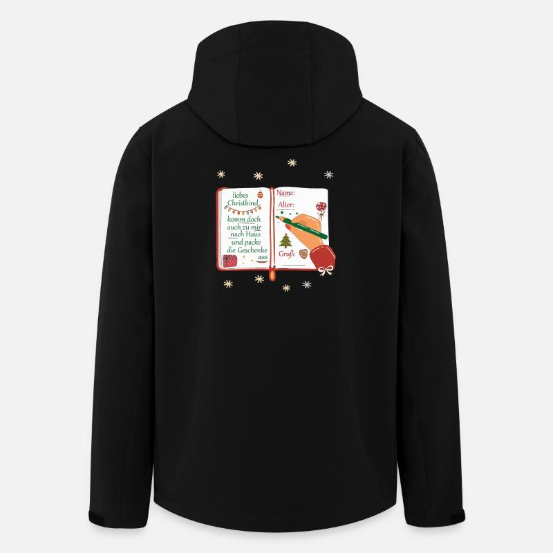 Wunschzettel Christkind  - Recycelte Männer Softshell-Jacke von Stanley/Stella - Schwarz