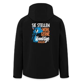 Ils aiment probablement poser des questions inutiles - Veste softshell homme en polyester recyclé Stanley/Stella - noir - Dos - AI Model Male 185 light (185cm)