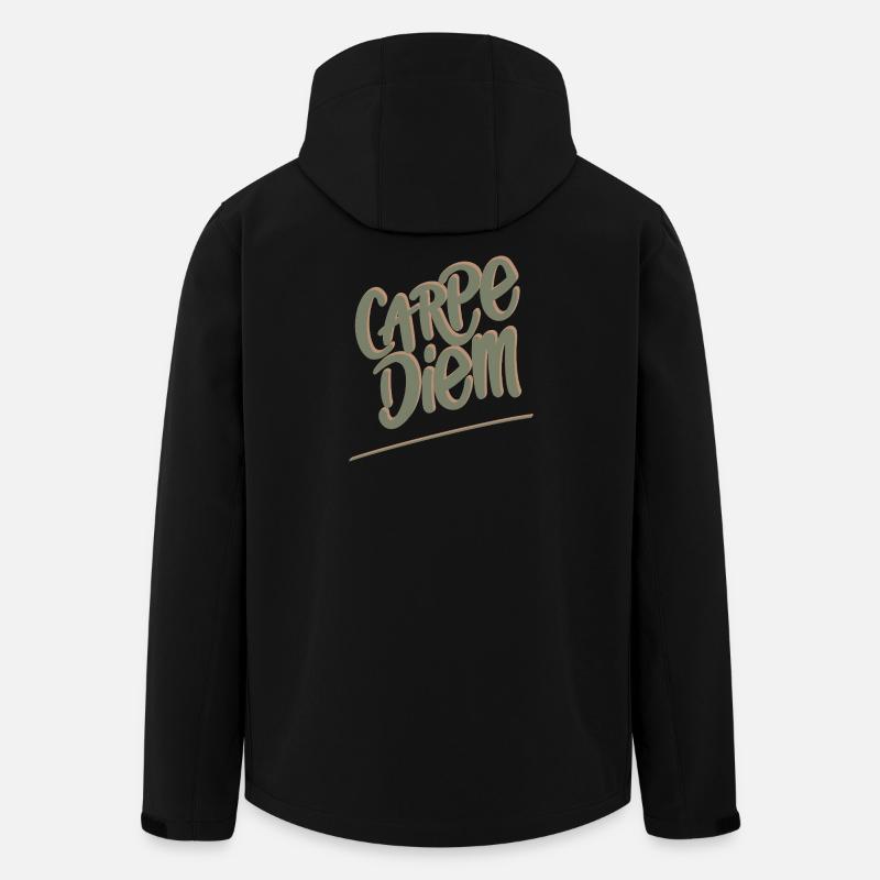 Carpe Diem - Recycelte Männer Softshell-Jacke von Stanley/Stella - Schwarz