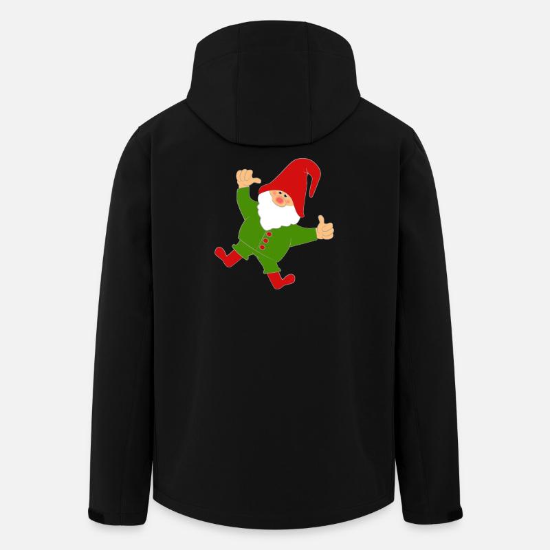 Dancing Gnome - Men’s Recycled Softshell Jacket by Stanley/Stella - black