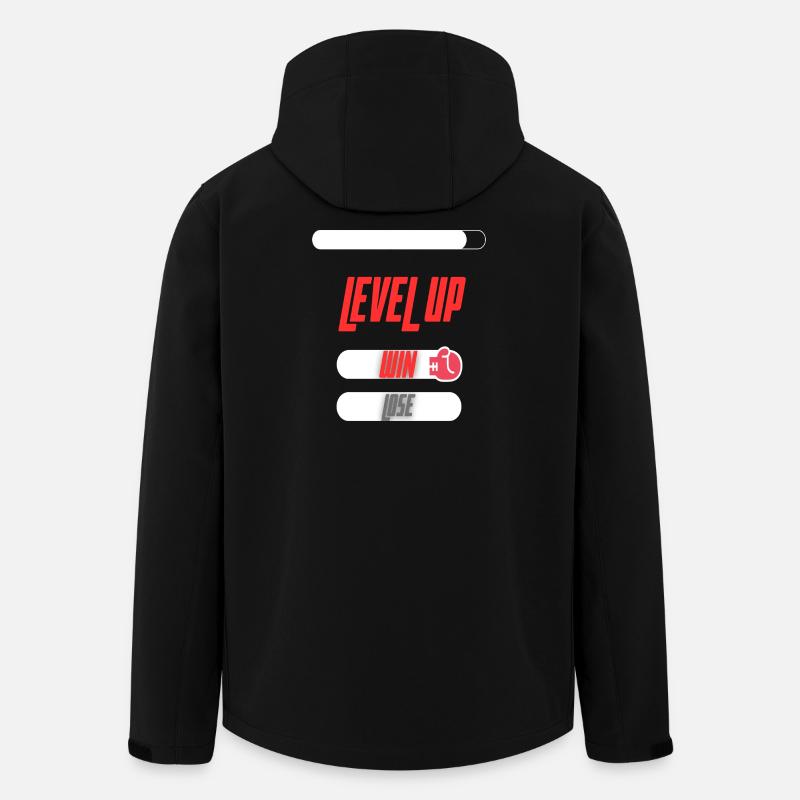 Level Up Win Lose Sport Spieldesign - Recycelte Männer Softshell-Jacke von Stanley/Stella - Schwarz