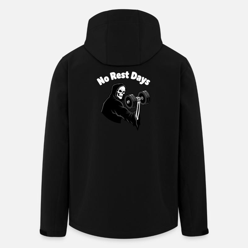 No Rest Days Grim Lifter - Recycelte Männer Softshell-Jacke von Stanley/Stella - Schwarz