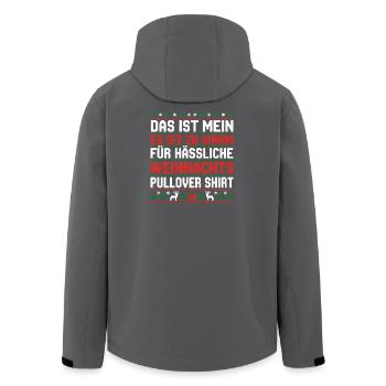 Weihnachten - Recycelte Männer Softshell-Jacke von Stanley/Stella - Anthrazit - Hinten - AI Model Male 185 light (185cm)