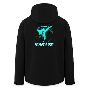 Karaté - Veste softshell homme en polyester recyclé Stanley/Stella - noir - Dos - AI Model Male 185 light (185cm)