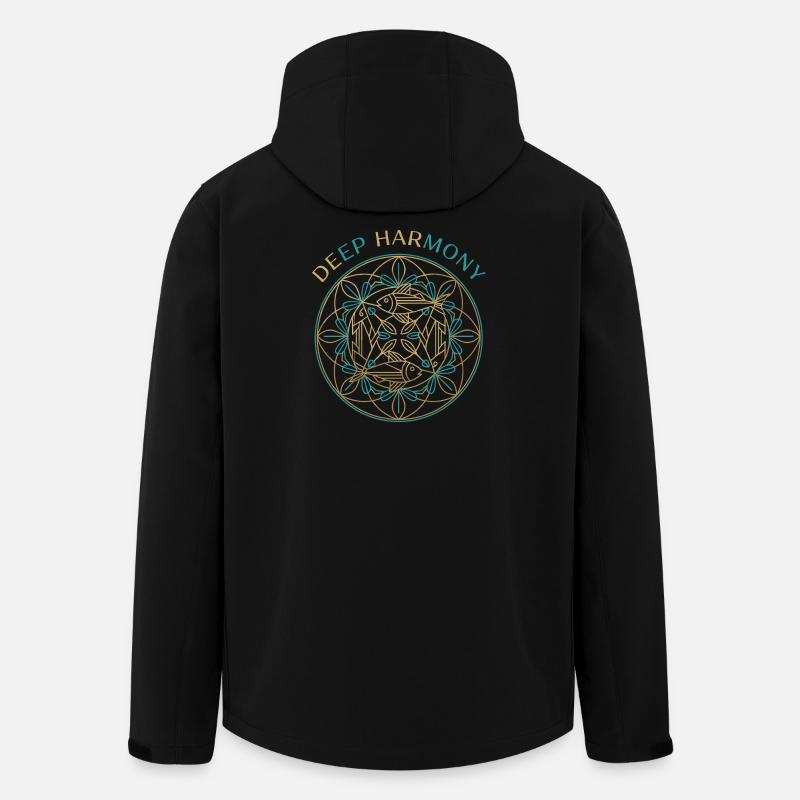 Deep Harmony Mandala - Men’s Recycled Softshell Jacket by Stanley/Stella - black