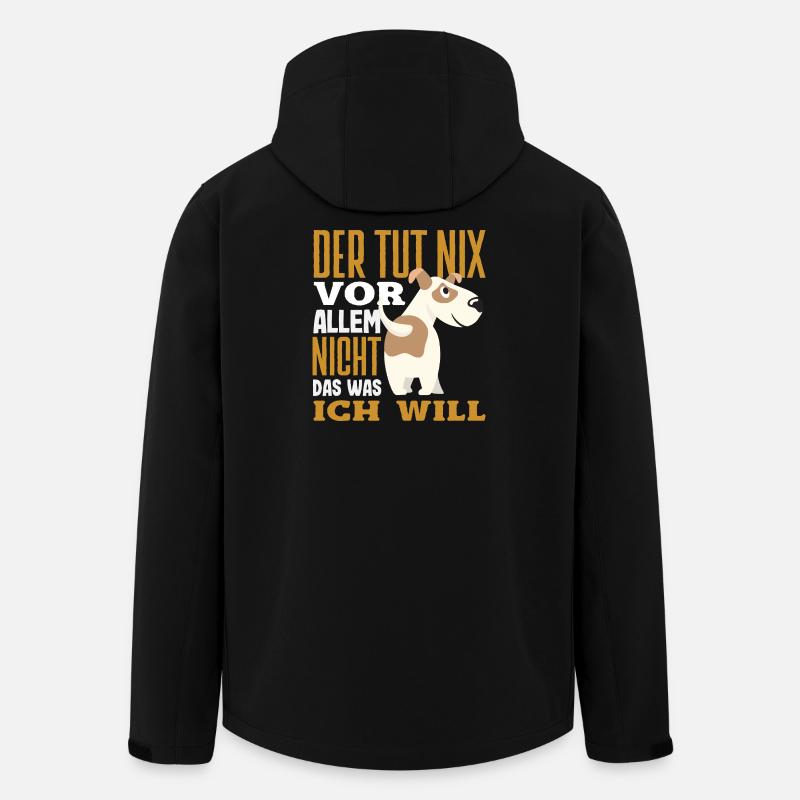 Lustiges Jack Russell Besitzer Geschenk - Recycelte Männer Softshell-Jacke von Stanley/Stella - Schwarz