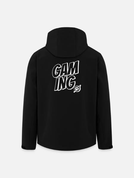 Gaming Lettering - Men’s Recycled Softshell Jacket by Stanley/Stella - black