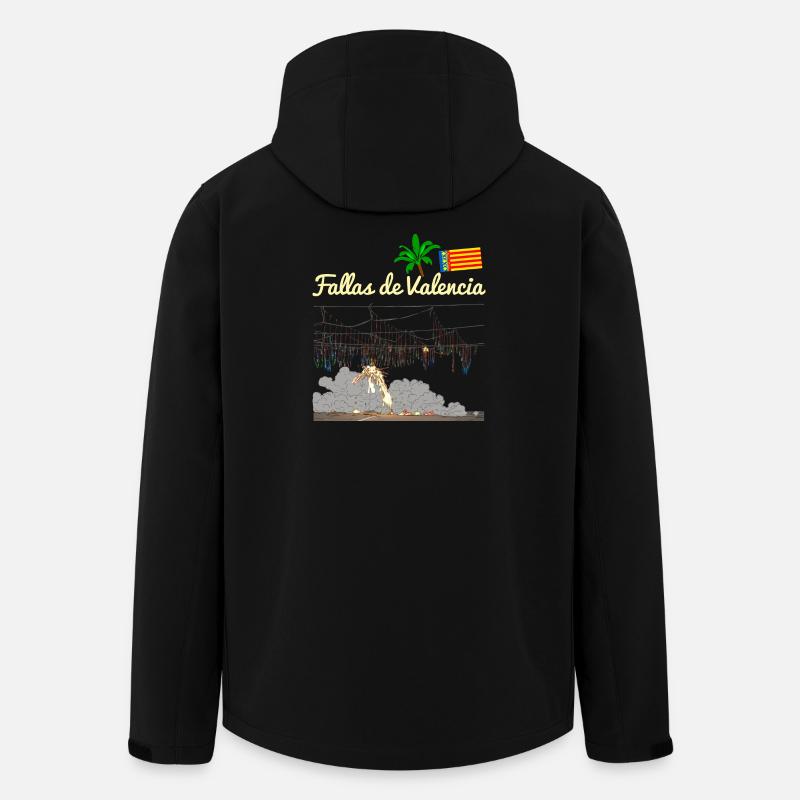 Fallas de Valencia Mascleta - Men’s Recycled Softshell Jacket by Stanley/Stella - black