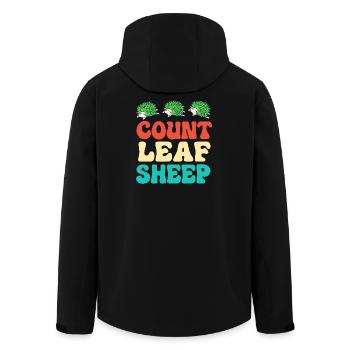 Limace de mer mouton-feuille sous l’eau - Veste softshell homme en polyester recyclé Stanley/Stella - noir - Dos - AI Model Male 185 light (185cm)