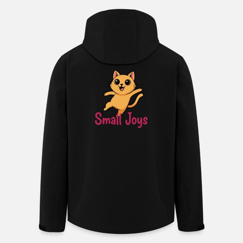 Kleines Freudenkätzchen Sprung - Recycelte Männer Softshell-Jacke von Stanley/Stella - Schwarz