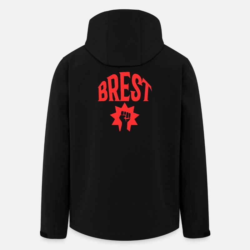 Brest - Recycelte Männer Softshell-Jacke von Stanley/Stella - Schwarz