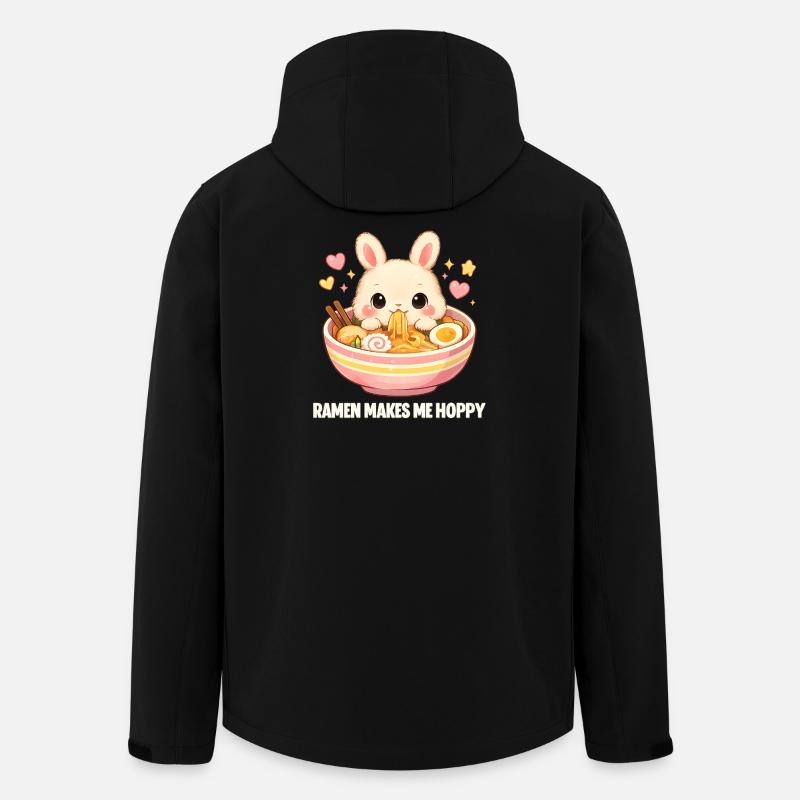 Ramen makes me happy - Recycelte Männer Softshell-Jacke von Stanley/Stella - Schwarz