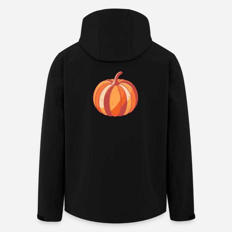 Pumpkin Pop Art Herbst - Recycelte Männer Softshell-Jacke von Stanley/Stella - Schwarz