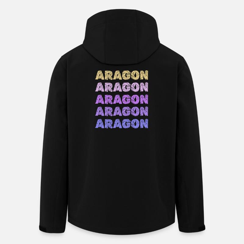 Aragon dans le rôle d’Aragon - Veste softshell homme en polyester recyclé Stanley/Stella - noir
