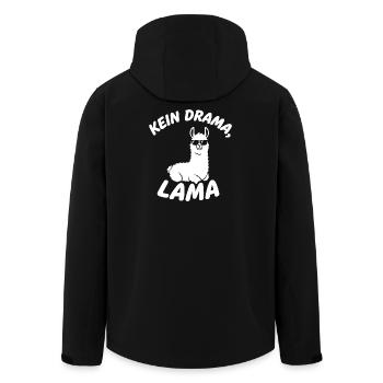 Pas de drame Lama - Veste softshell homme en polyester recyclé Stanley/Stella - noir - Dos - AI Model Male 185 light (185cm)