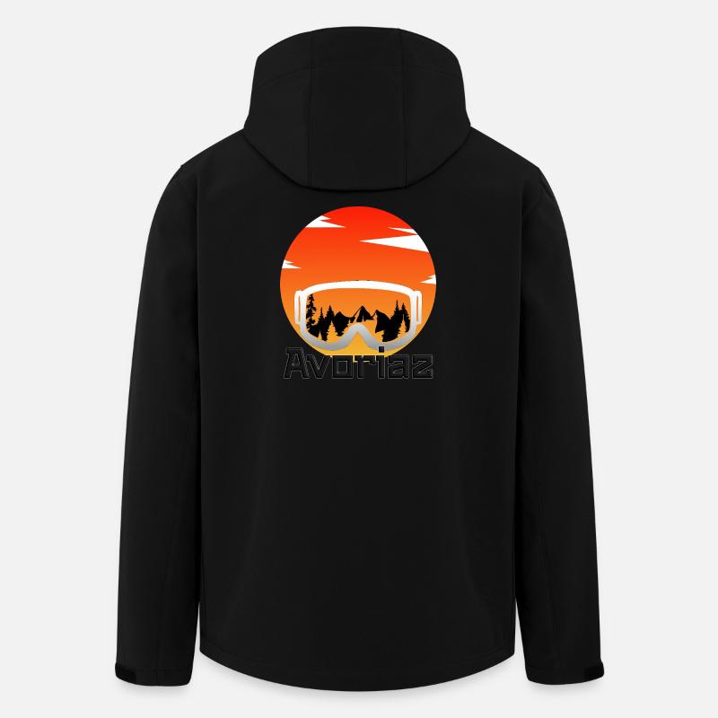 Avoriaz - Recycelte Männer Softshell-Jacke von Stanley/Stella - Schwarz