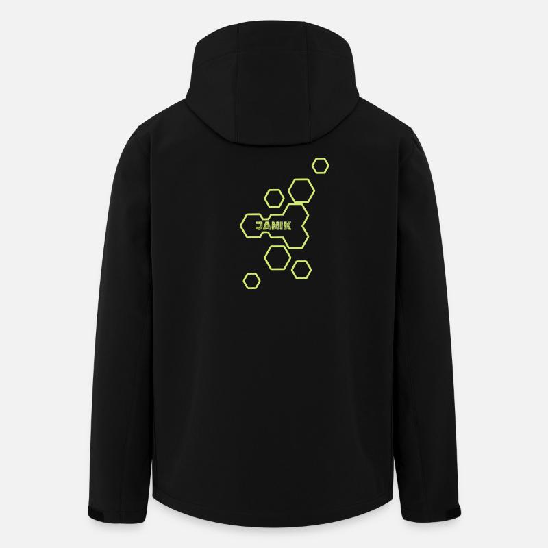 Style Janik - Recycelte Männer Softshell-Jacke von Stanley/Stella - Schwarz