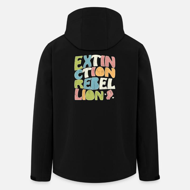 Extinction rebellion retro - Recycelte Männer Softshell-Jacke von Stanley/Stella - Schwarz