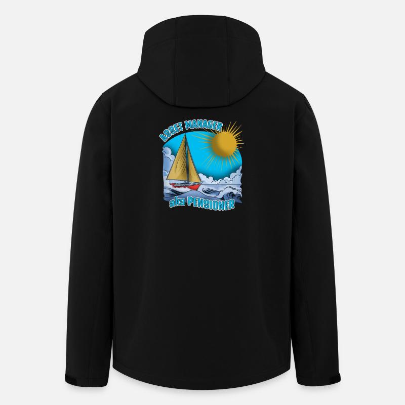 Gestionnaire d’actifs alias Retraité - Veste softshell homme en polyester recyclé Stanley/Stella - noir