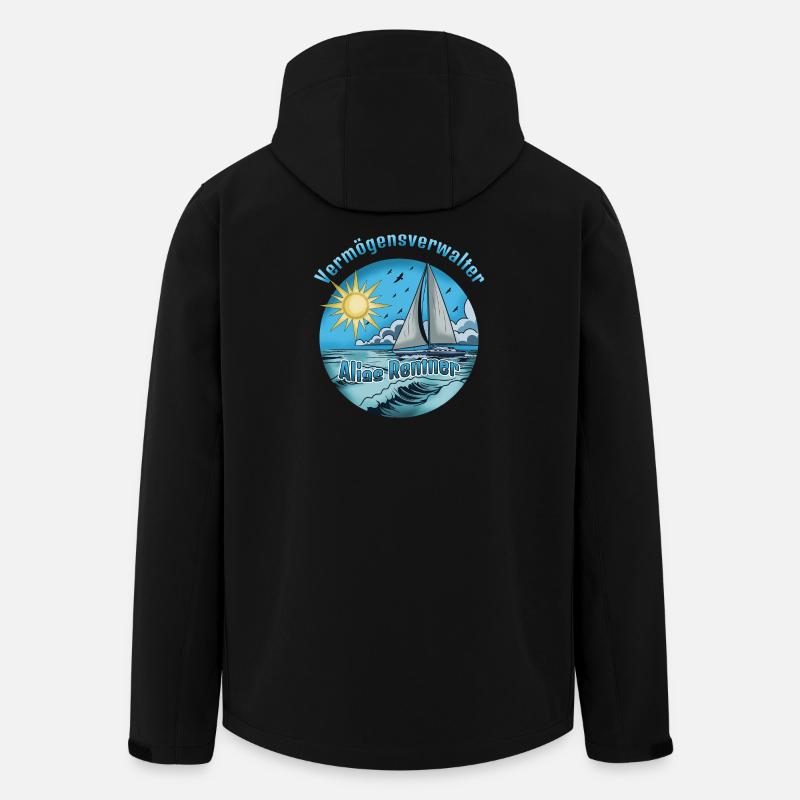 Vermögensverwalter Alias Rentner - Recycelte Männer Softshell-Jacke von Stanley/Stella - Schwarz