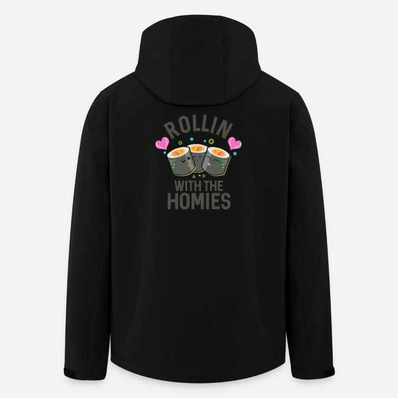 Rouler avec les Potes - Veste softshell homme en polyester recyclé Stanley/Stella - noir