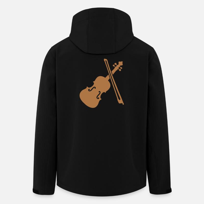 Geige Violine Bratsche - Recycelte Männer Softshell-Jacke von Stanley/Stella - Schwarz