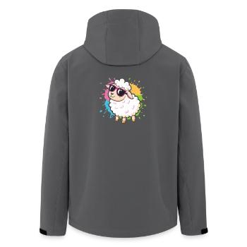 Colorful Sheep Chic Eyeglasses - Men’s Recycled Softshell Jacket by Stanley/Stella - black - Back - AI Model Male 185 light (185cm)