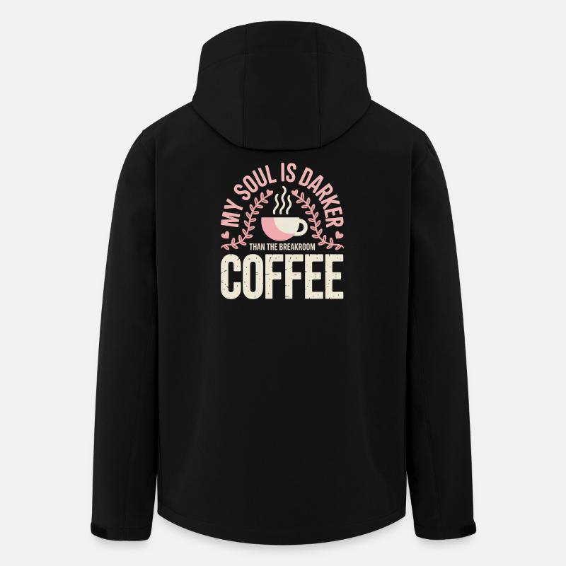 Dark Roast Soul Kaffee - Recycelte Männer Softshell-Jacke von Stanley/Stella - Schwarz
