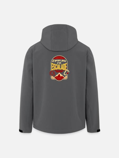 J'peux pas j'ai Escalade - Veste softshell homme en polyester recyclé Stanley/Stella - noir