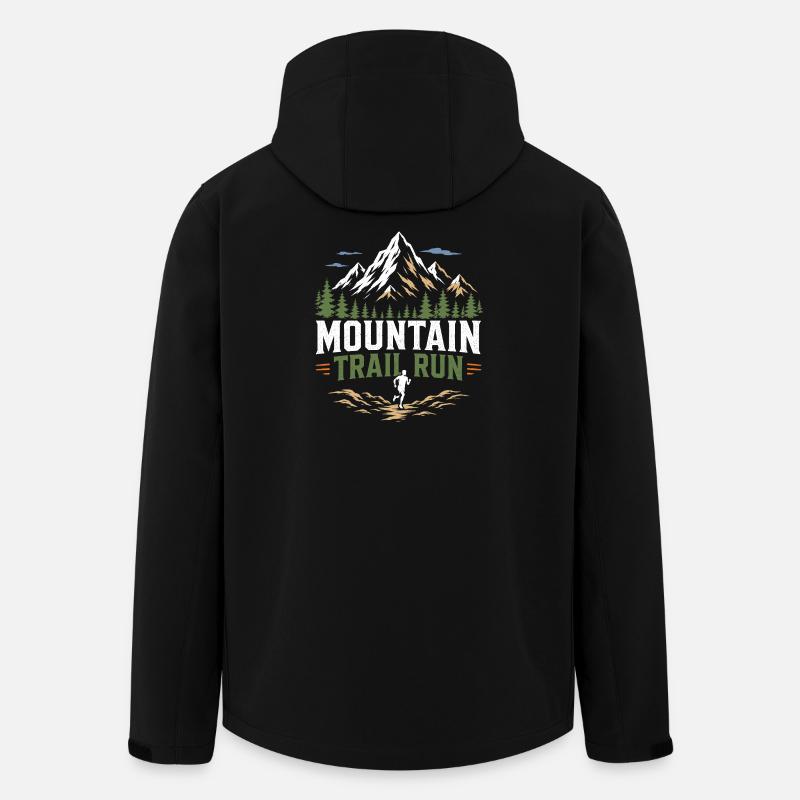 Mountain Trail Run - Recycelte Männer Softshell-Jacke von Stanley/Stella - Schwarz