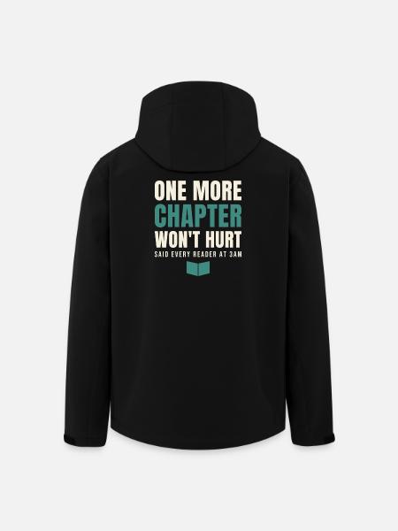 One More Chapter Won't Hurt - Men’s Recycled Softshell Jacket by Stanley/Stella - black