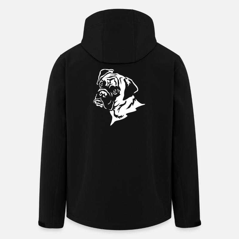 Boxer Head "Black Edition" - Men’s Recycled Softshell Jacket by Stanley/Stella - black