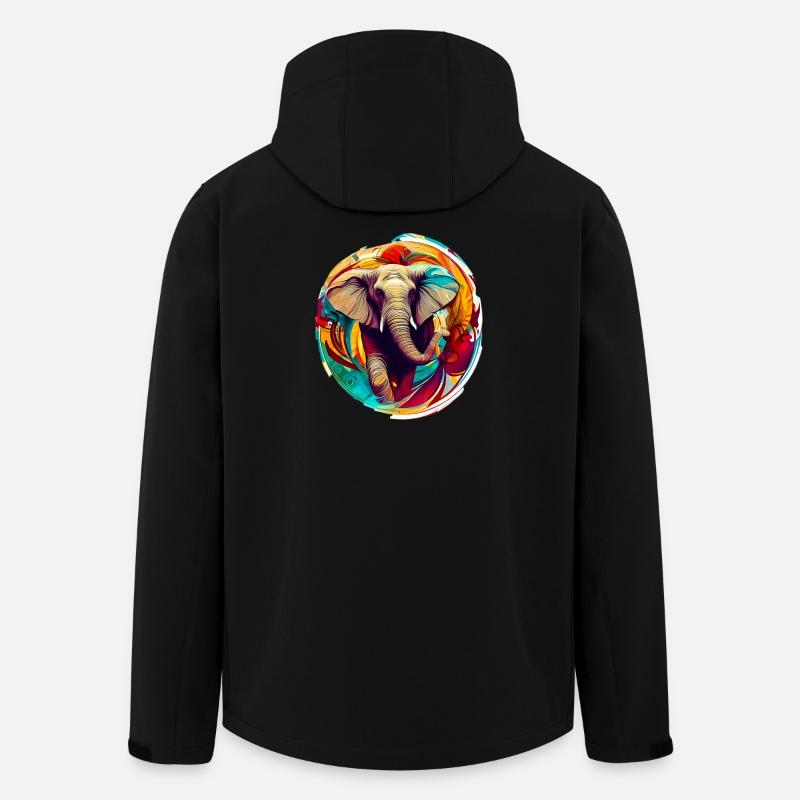 Elephant - Men’s Recycled Softshell Jacket by Stanley/Stella - black