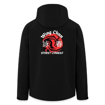 Wing Chun street combat t shirt - Men’s Recycled Softshell Jacket by Stanley/Stella - black - Back - AI Model Male 185 light (185cm)