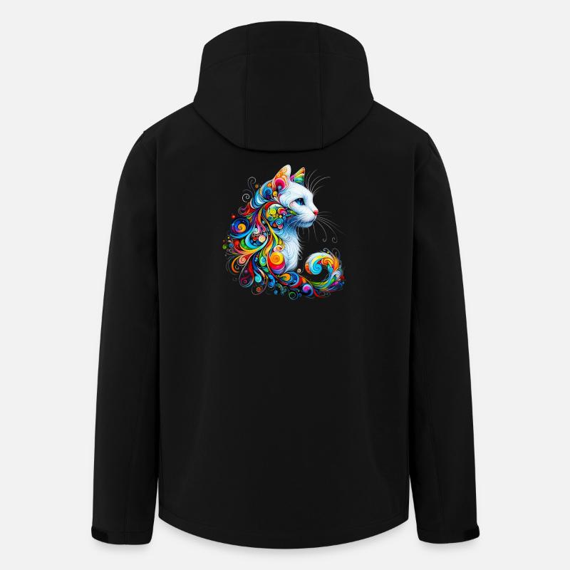 Chat - Veste softshell homme en polyester recyclé Stanley/Stella - noir