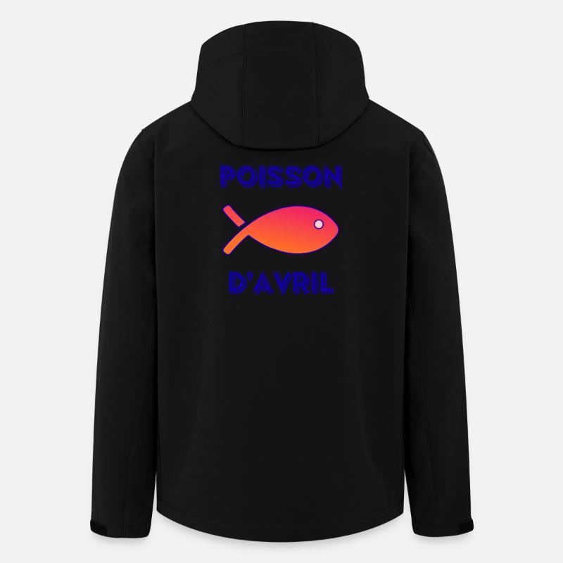 FISCH. APRILSCHERZ - Recycelte Männer Softshell-Jacke von Stanley/Stella - Schwarz