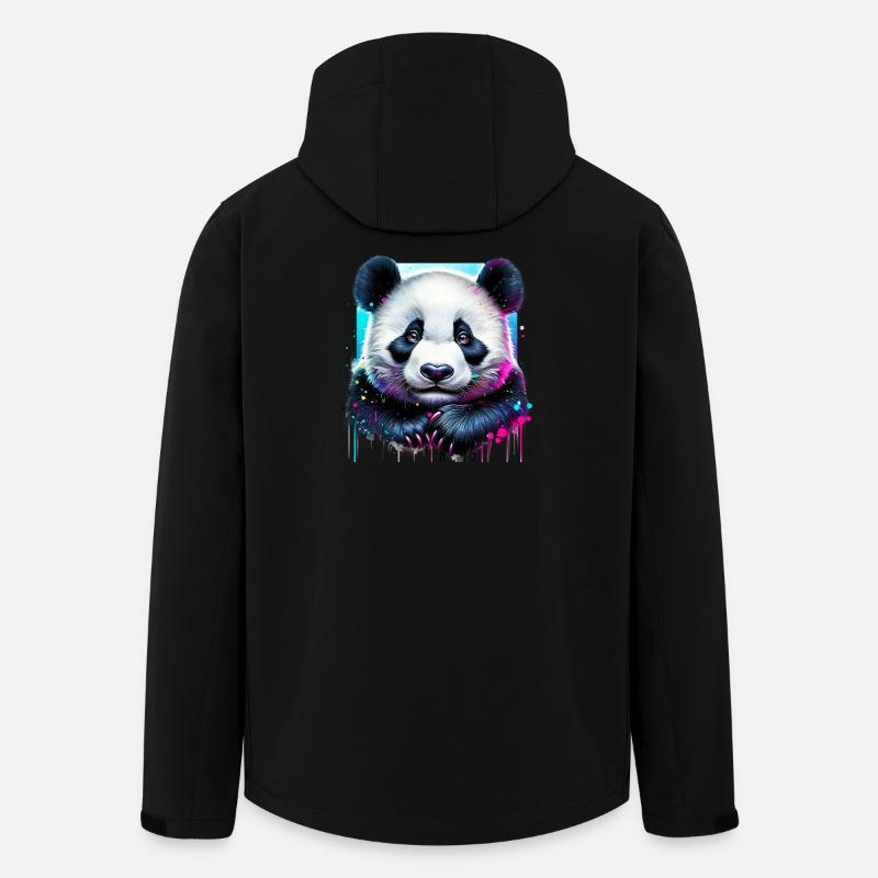 Panda - Veste softshell homme en polyester recyclé Stanley/Stella - noir