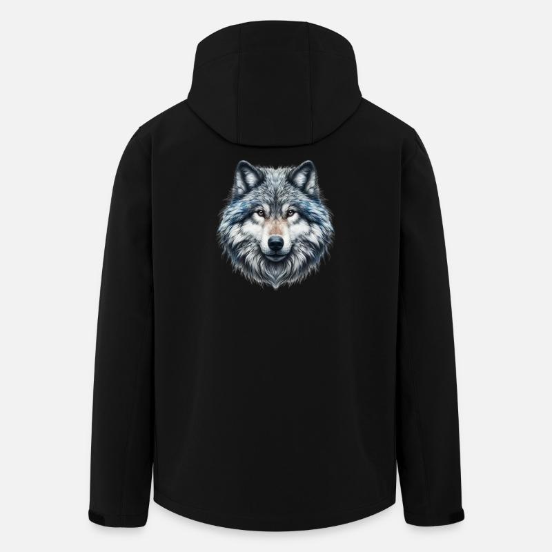 Wolf - Recycelte Männer Softshell-Jacke von Stanley/Stella - Schwarz